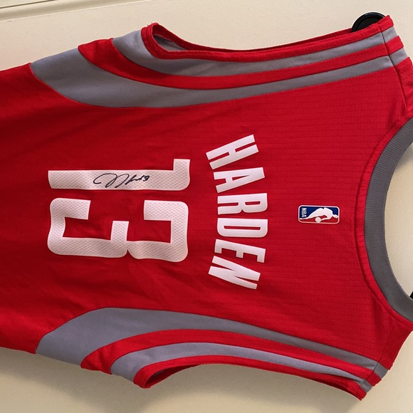 SIGNED Adidas James Harden Jersey from Houston Rockets. Worn a handful of times - Picture 3 of 5